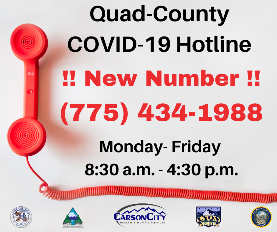 QuadCounty COVID19 Hotline New Phone Number (Douglas County