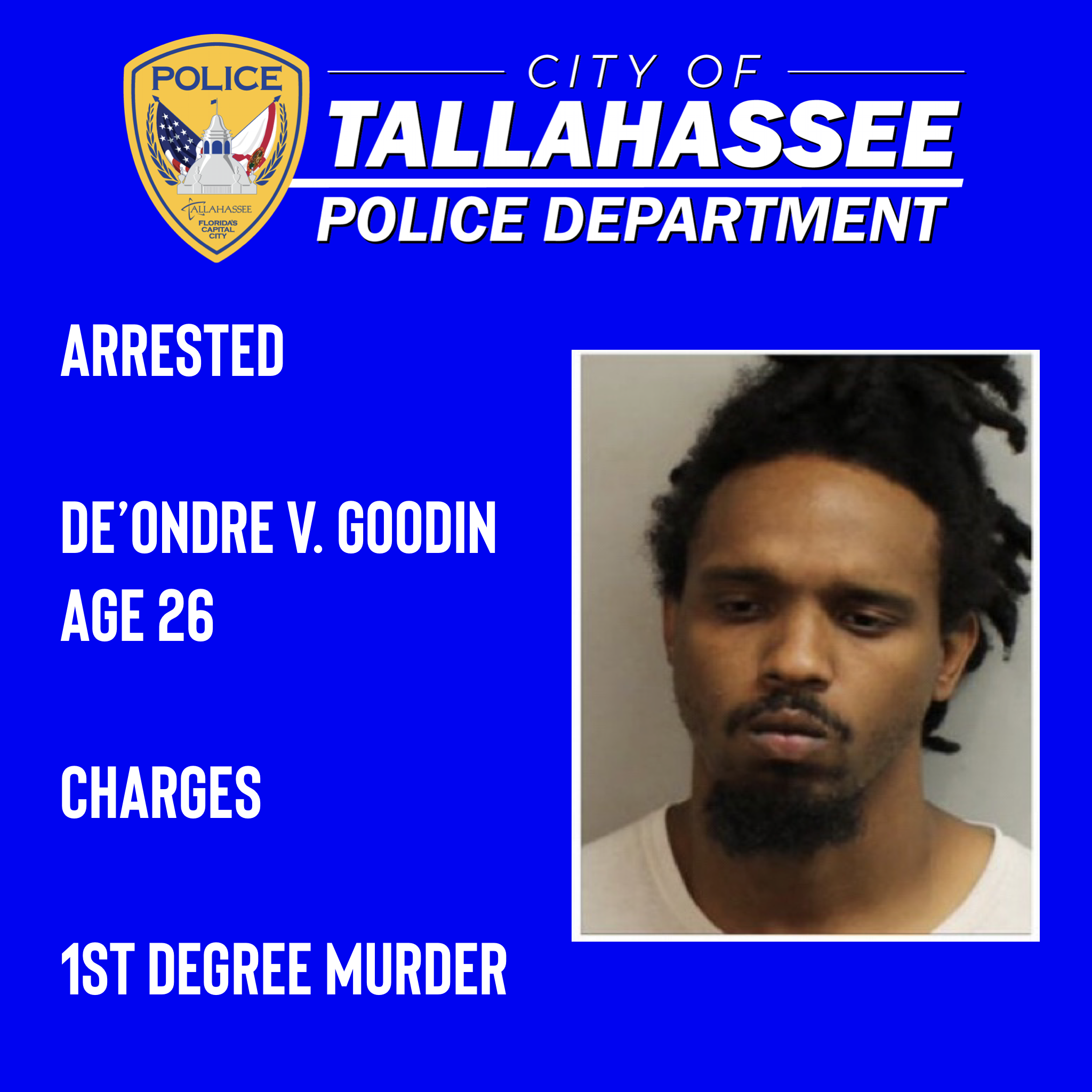 Murder Suspect Arrested (Tallahassee Police Department) — Nextdoor ...