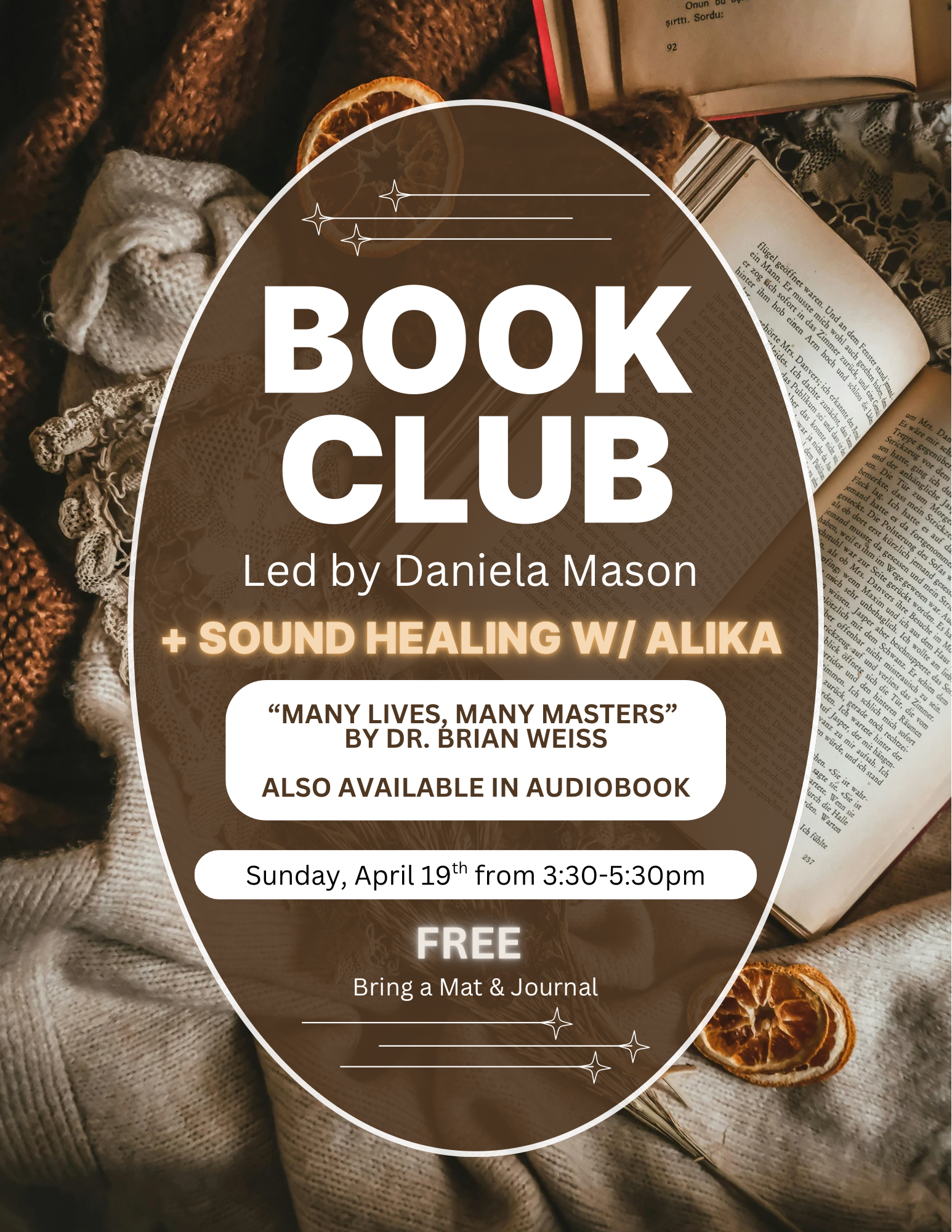 FREE BOOK CLUB & SOUND BATH at YOGA LAB