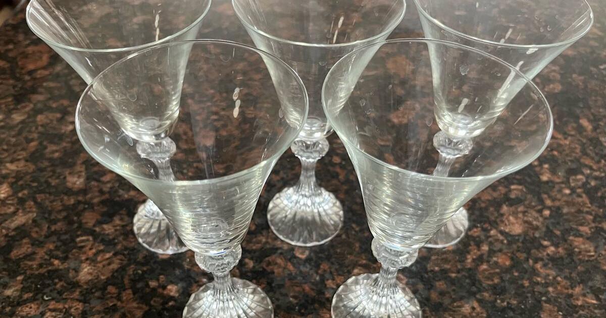Mikasa The Ritz Vintage Crystal Stemware Glasses for $35 in Summerfield ...