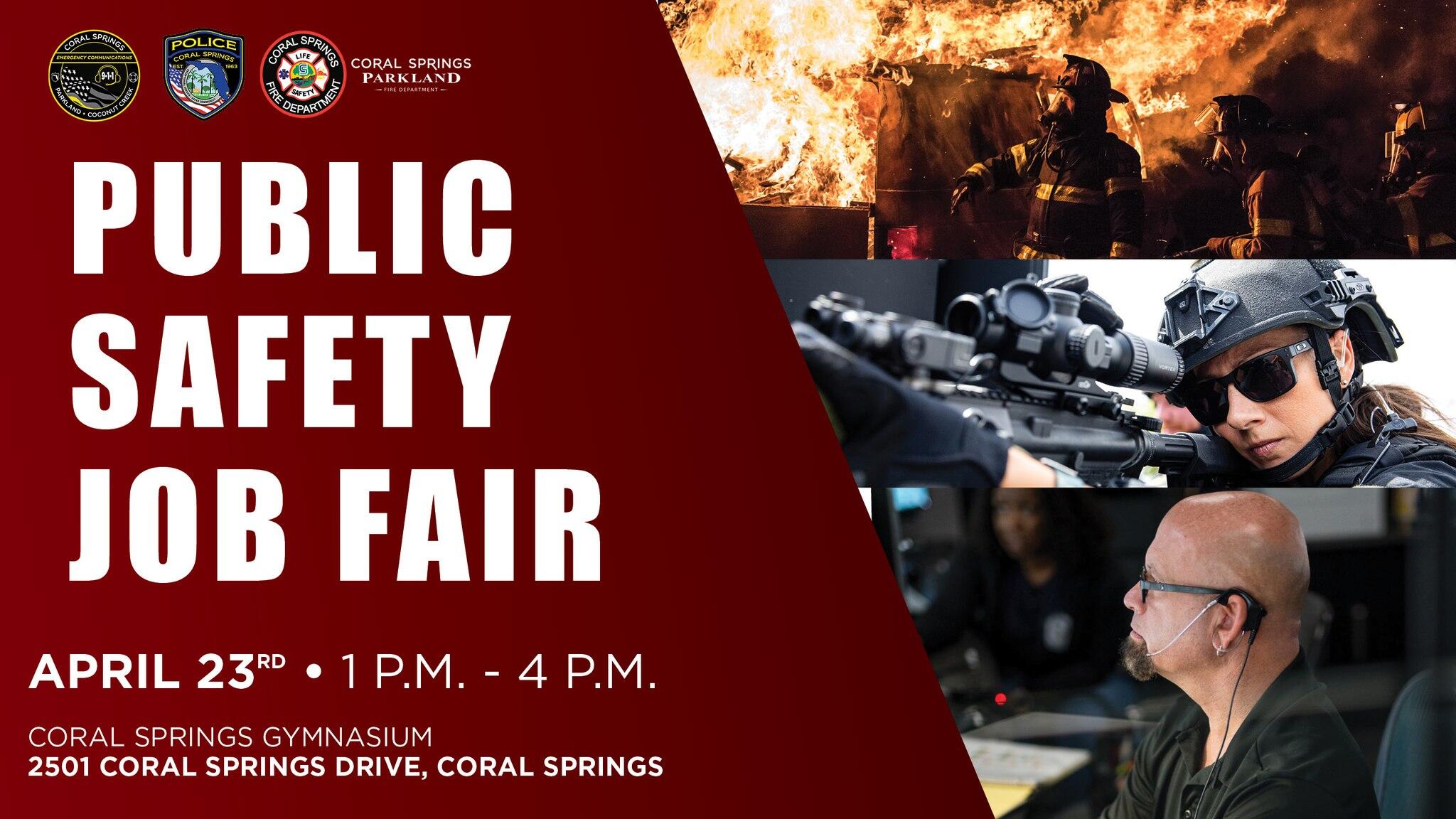 Don't miss out on the Public Safety Job Fair on April 23rd, from 1p ...