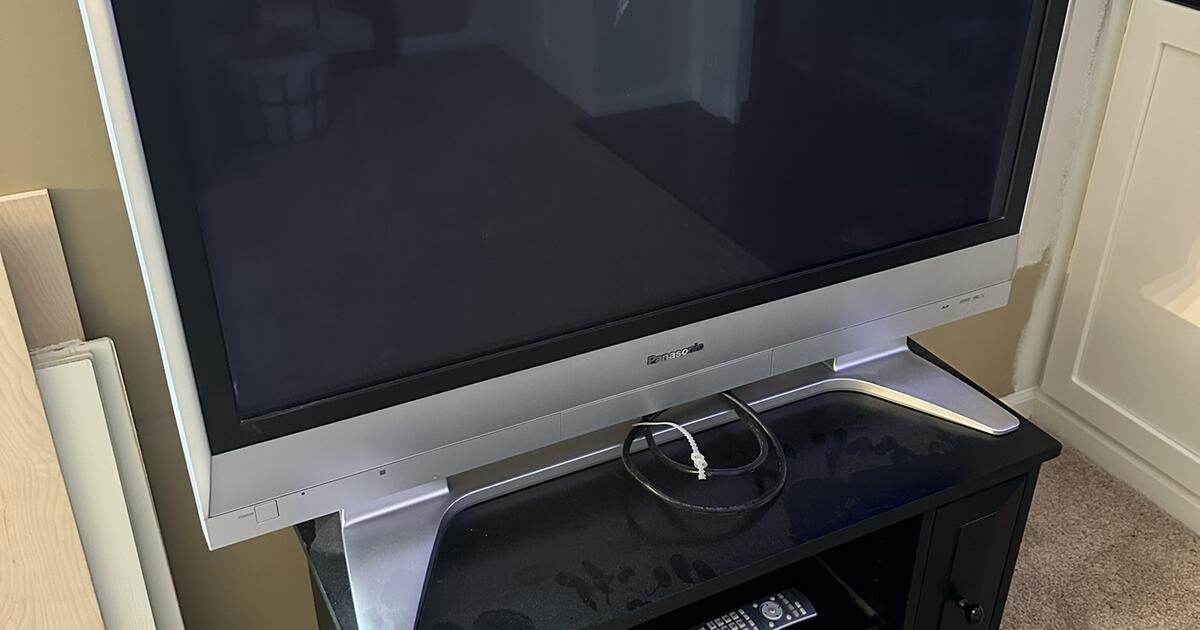 Panasonic TH42PX60U plasma TV with stand and base for Free in