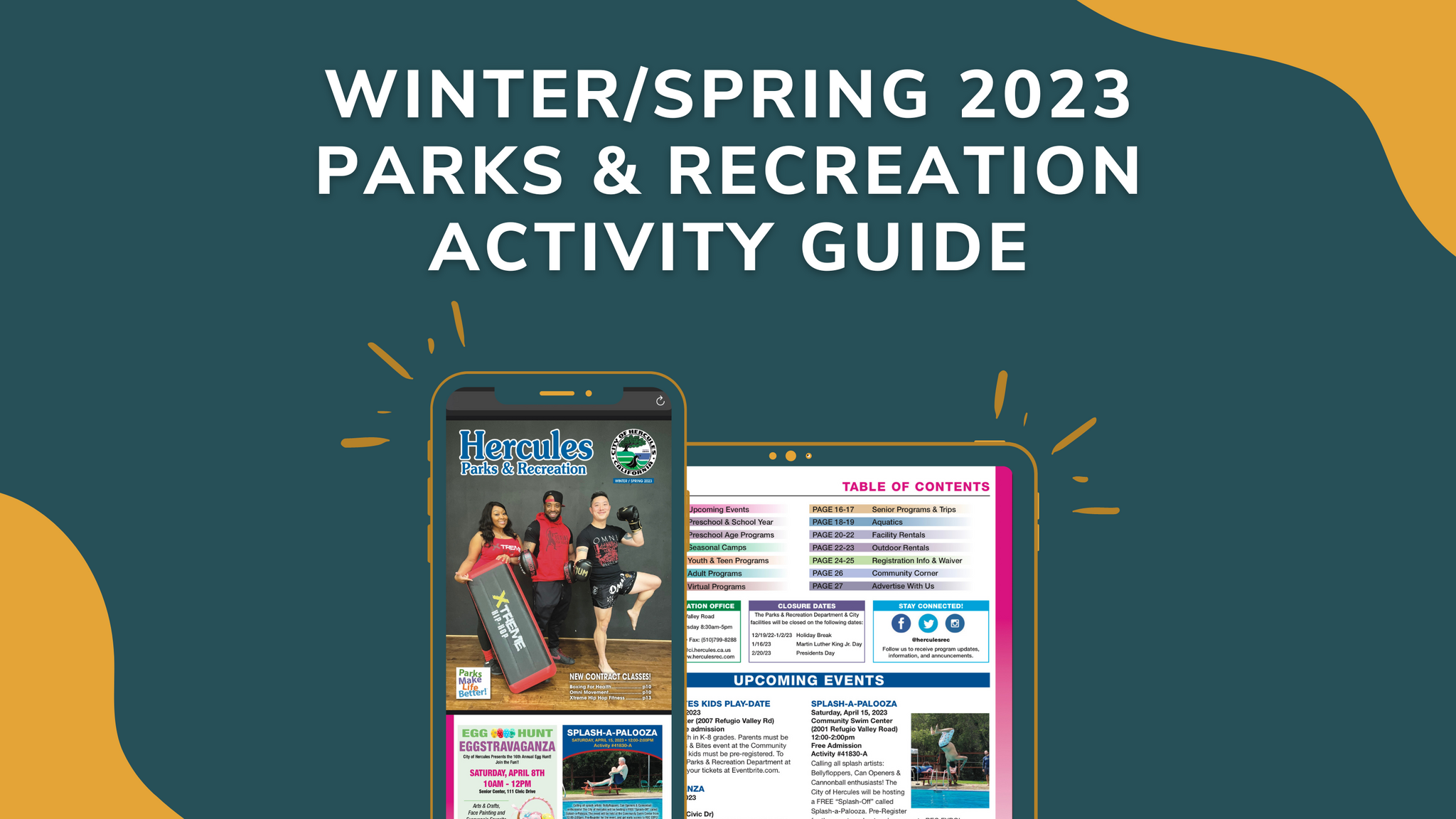 The 2023 Winter/Spring Activity Guide is out now! (City of Hercules ...