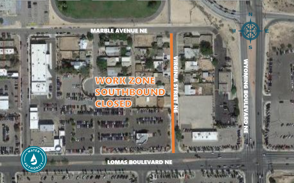 WATERLINE REPLACEMENT WORK BEGINS ON VIRGINIA AUGUST 16 (Albuquerque
