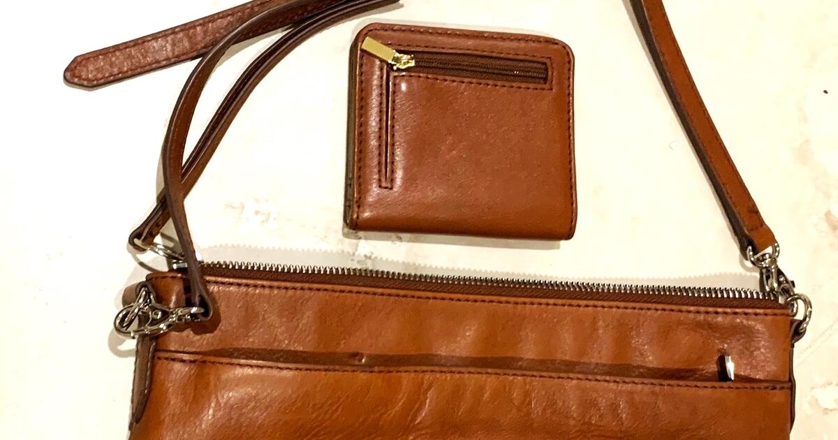 FOSSIL BROWN LEATHER CROSSBODY TOASTER PURSE & WALLET ISSUE 1954 for ...