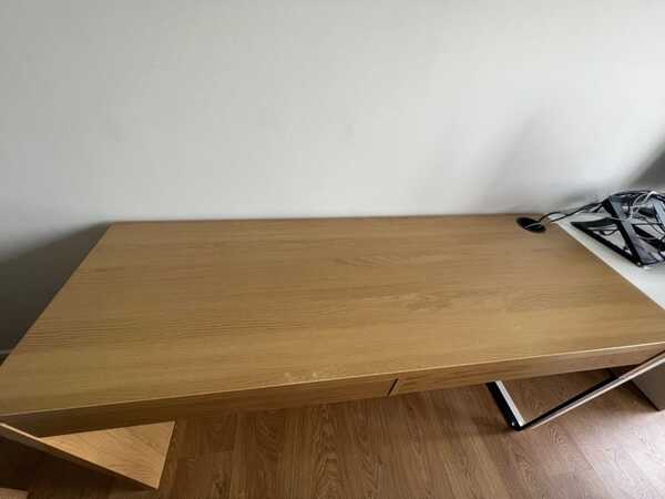Micke desk oak top effect 142x50 cm