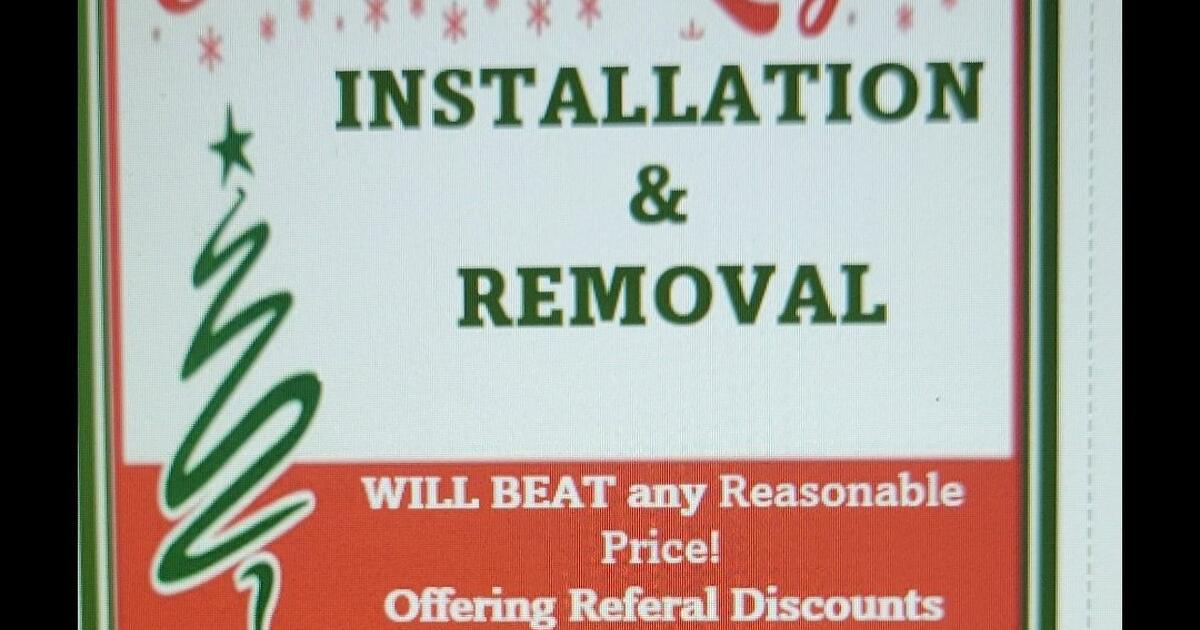 Xmas Light Installation and Removal for Free in Vista, CA For Sale