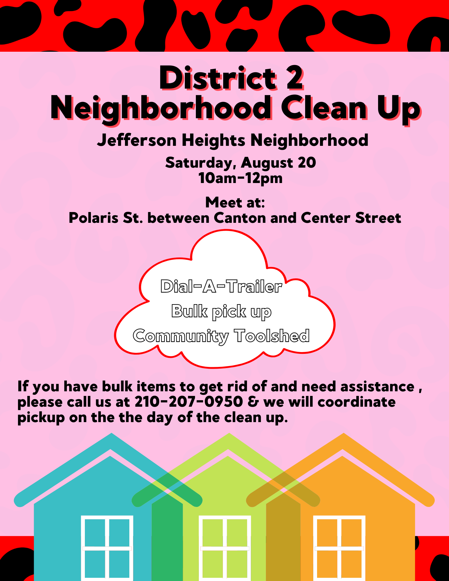 Jefferson Heights neighborhood clean up (City of San Antonio Mayor and