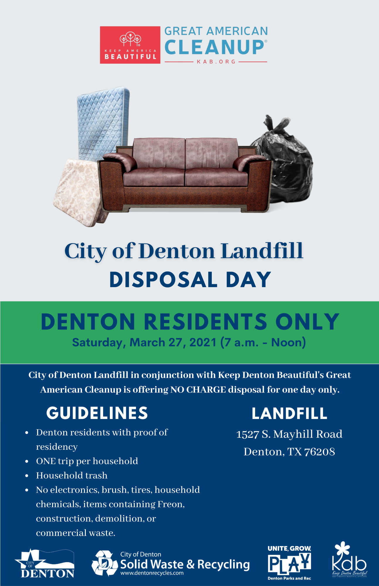 Disposal Day at the City of Denton Landfill. (City of Denton Solid