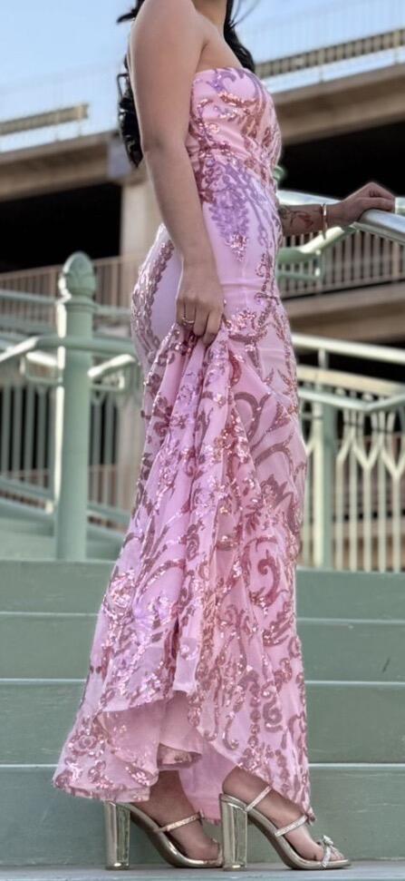 Pink Sequin Prom Dress  Worn Once  For $60 In Tucson, AZ | For Sale &  Free  Nextdoor