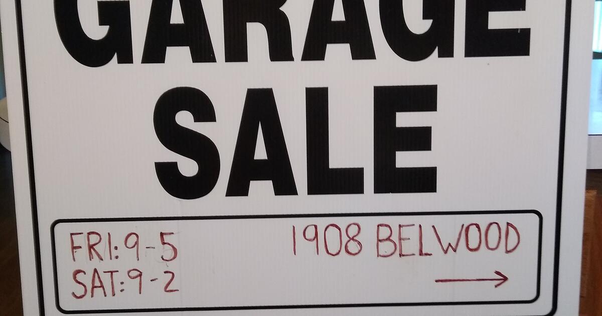 Garage sale. Friday 9/8, Saturday 9/9 for 5 in Okemos, MI For Sale