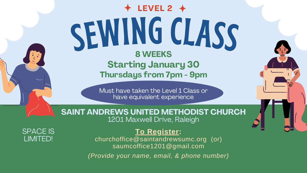 Free Level 2 Sewing Classes