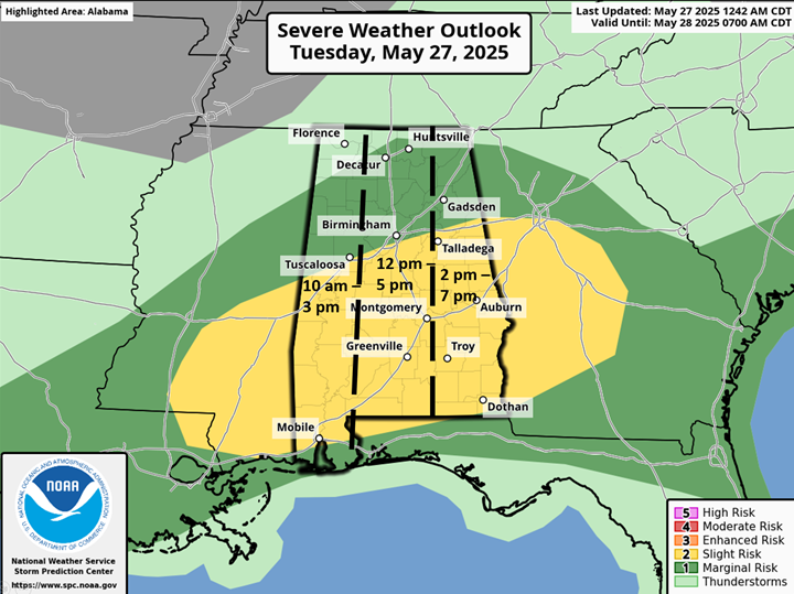 [5/27/25, 12:45 PM Update] Heavy Rainfall and Severe Weather Potential ...