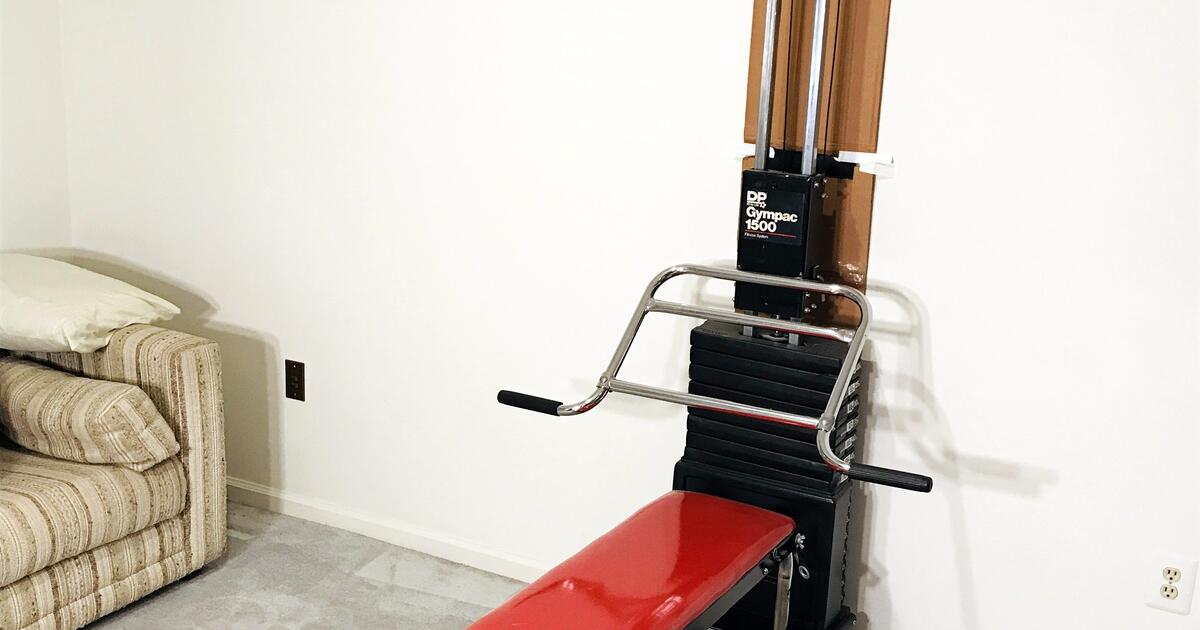 Complete DP Gympac 1500 Wall Unit with Weights, Bench and Assembly/Use
