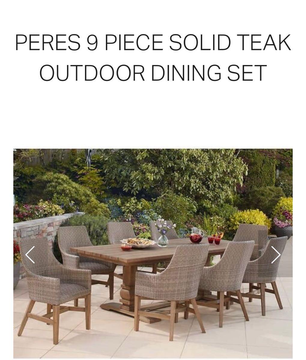 peres teak dining set