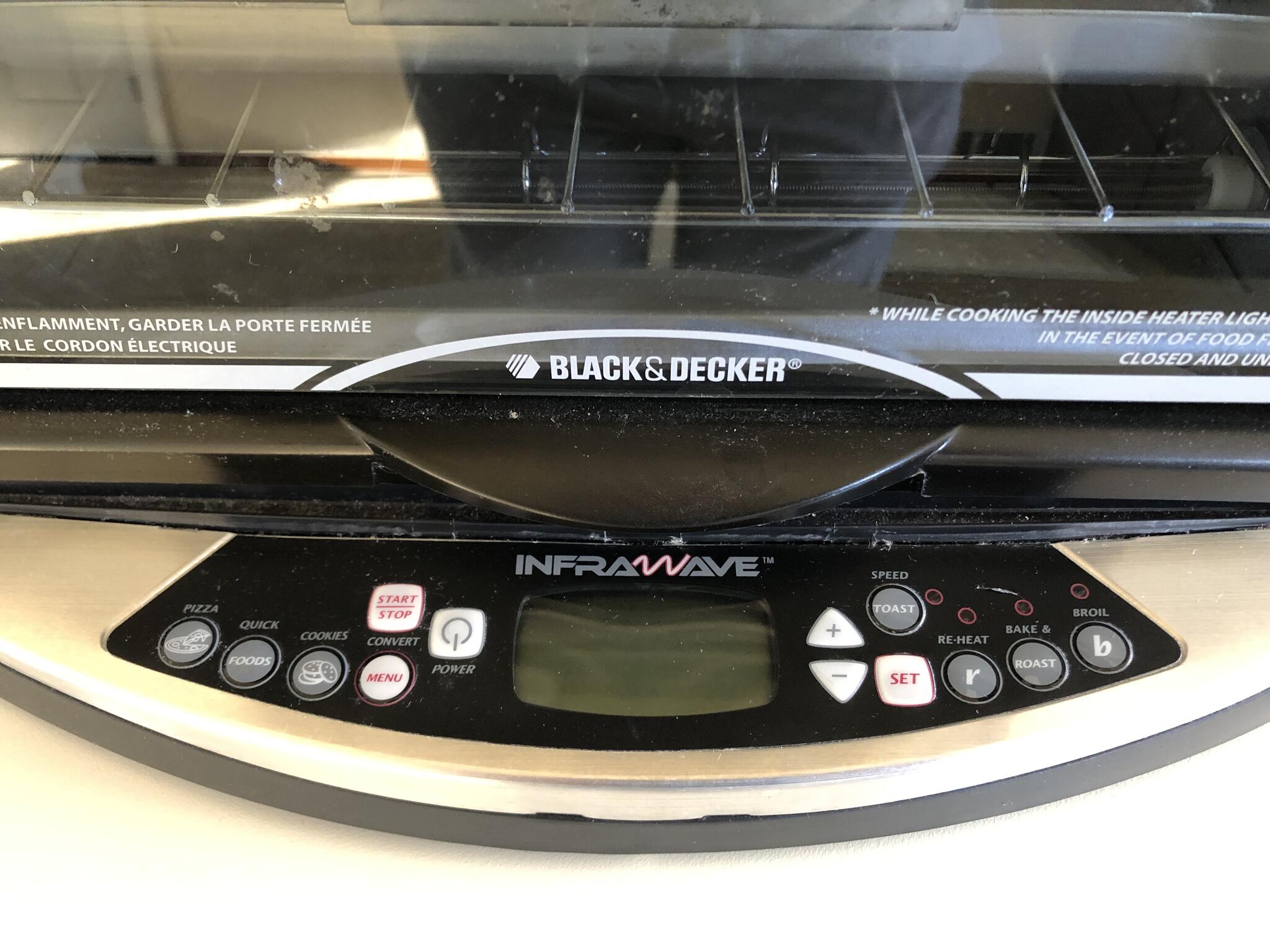 Black Decker Infrawave Speed Cooking Countertop Oven Pre owned