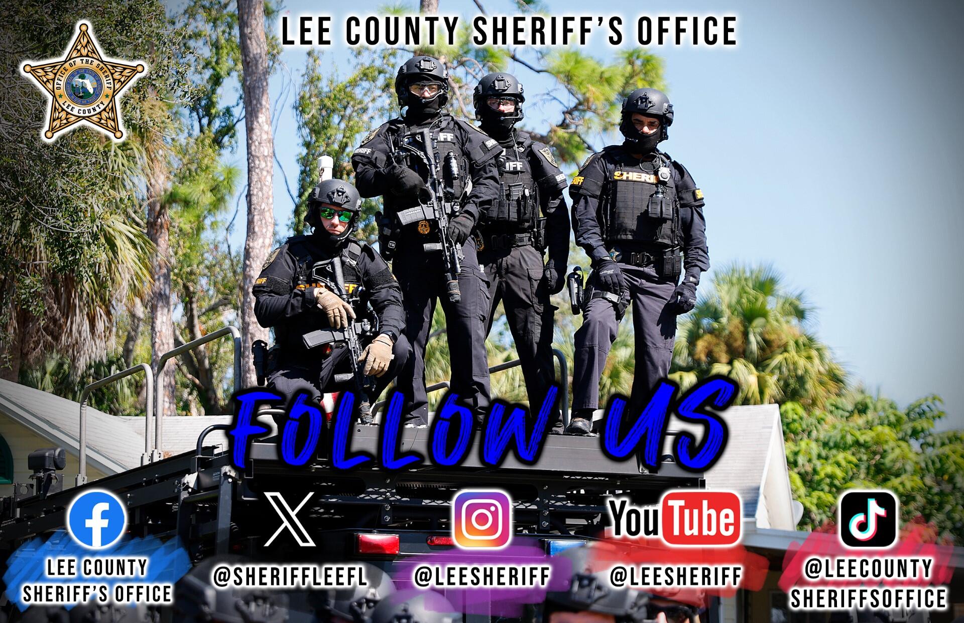 FOLLOW THE LEE COUNTY SHERIFF'S OFFICE ON SOCIAL MEDIA! (Lee County ...