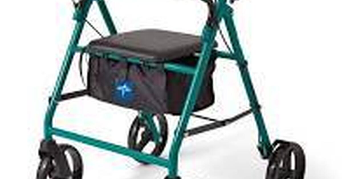 Guardian Bariatric Rolling Walker with wheels, steel for 60 in