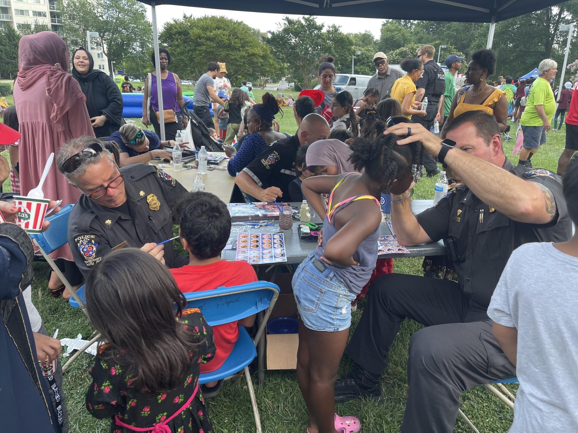 Officers from the 3rd District teamed up with local churches and