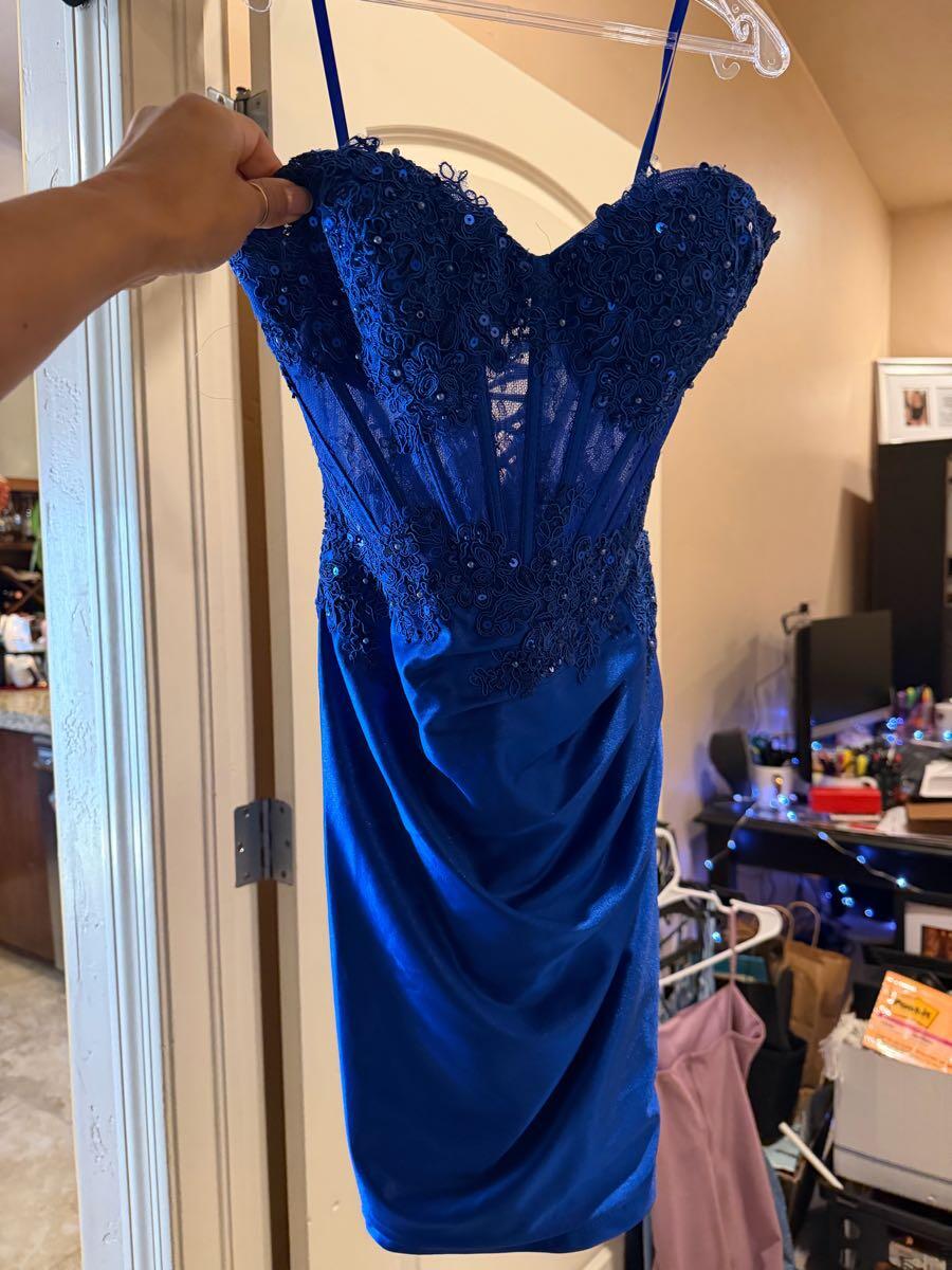 white christmas dresses Jovani - 39914 One-Shoulder Cocktail Dress with Beaded Detail main image 0