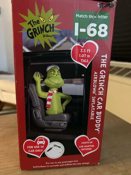 Hilarious Inflatable Grinch Car Buddy For Free In Washington, DC