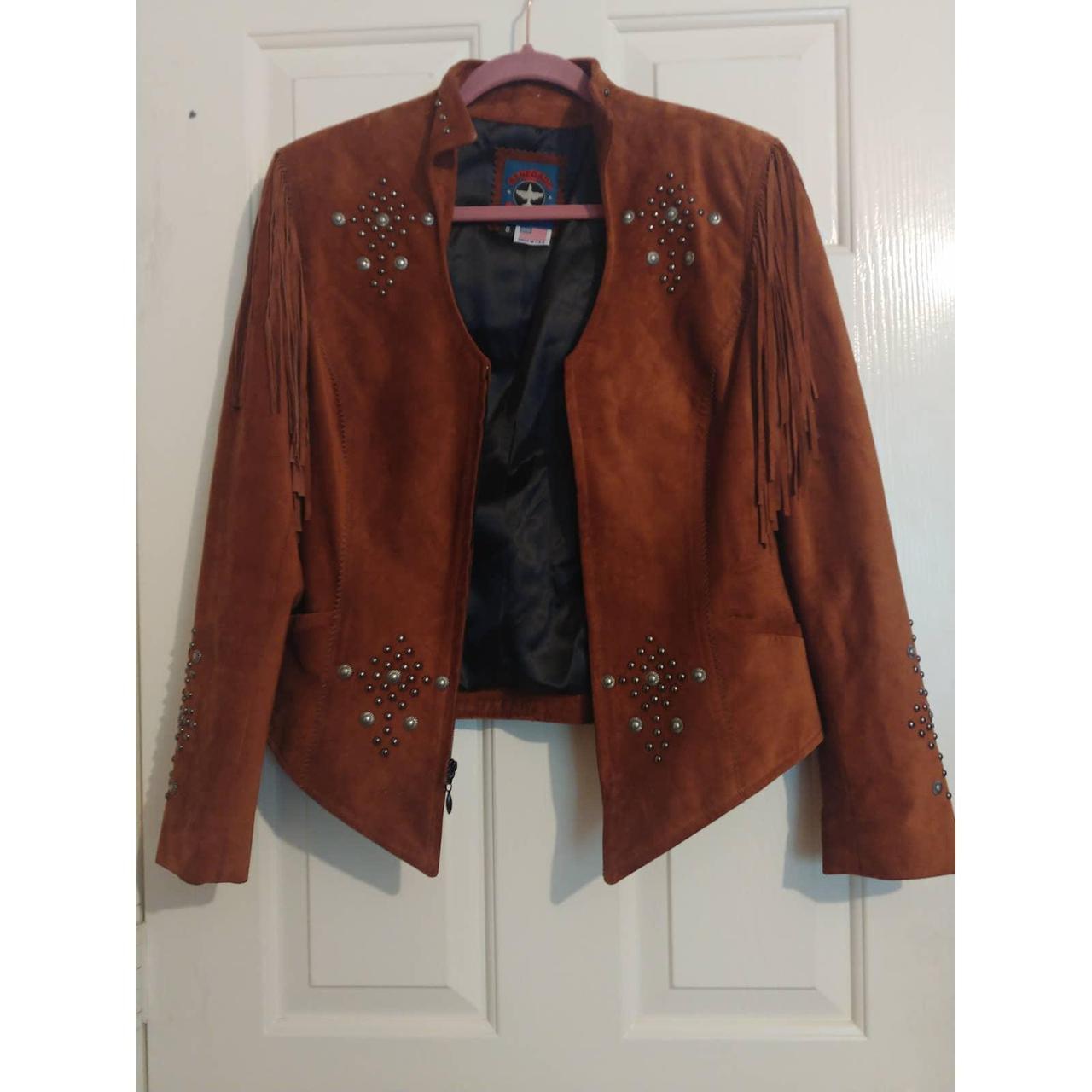 Vintage Pig Leather Renegade Spirit Made In USA Western Jacket For