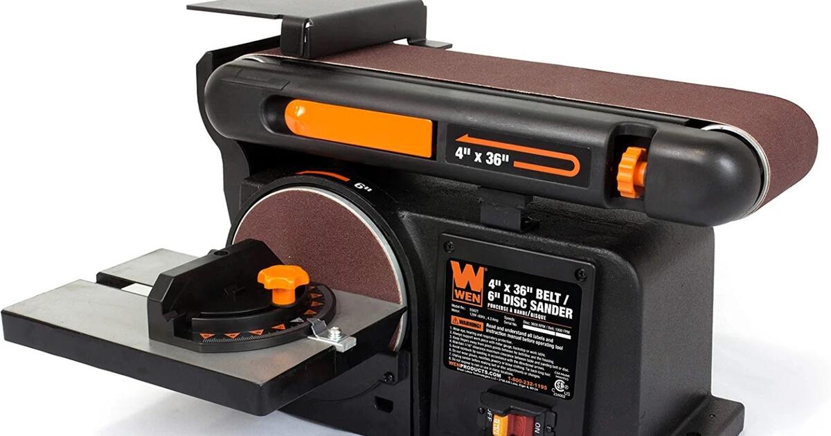 WEN 6502T 4.3Amp 4 x 36 in. Belt and 6 in. Disc Sander with Cast Iron Base for 80 in Atlanta