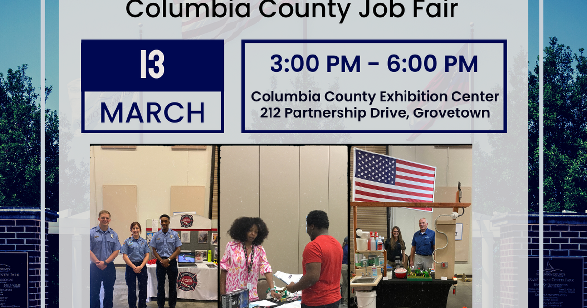 SAVE THE DATE for Columbia County's Job Fair at the Columbia County Exhibition Center! — Nextdoor