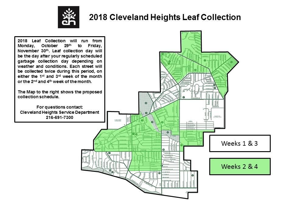 Cleveland Heights Loose Leaf Pickup Schedule (City of Cleveland Heights