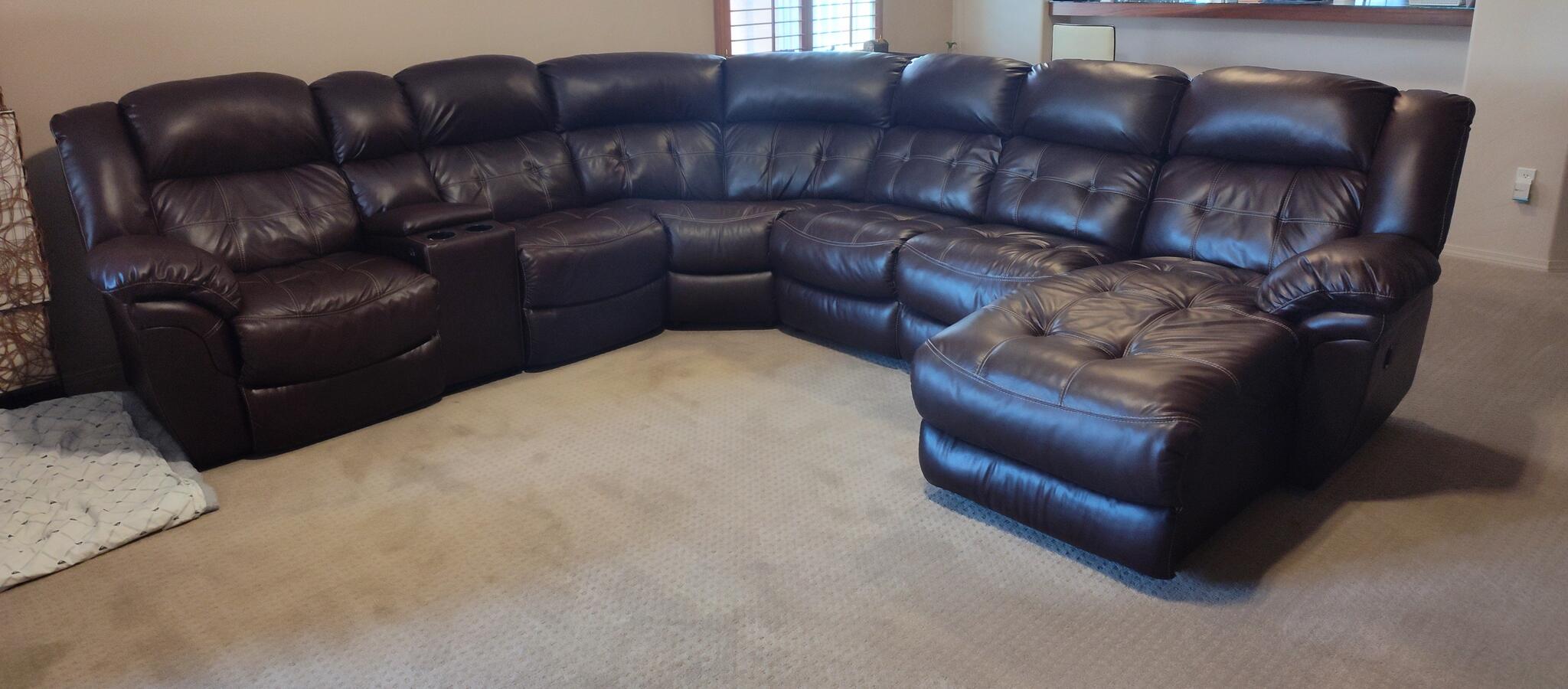 Leather Sectional Reclining Sofa for 1000 in Albuquerque, NM For