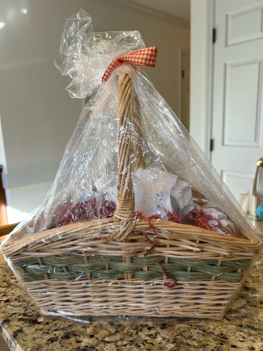 Large Gift Basket with Ribbon