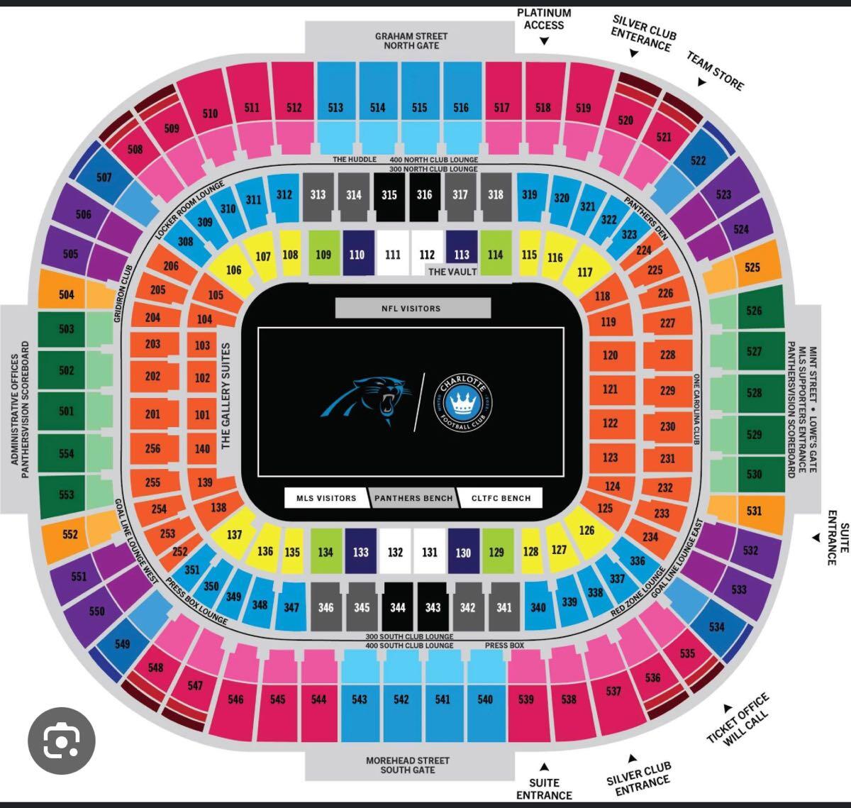 With my move to Kentucky I won't be home for many games this year. Carolina  Panthers Tickets For Sale Club level seats Indoor Air…