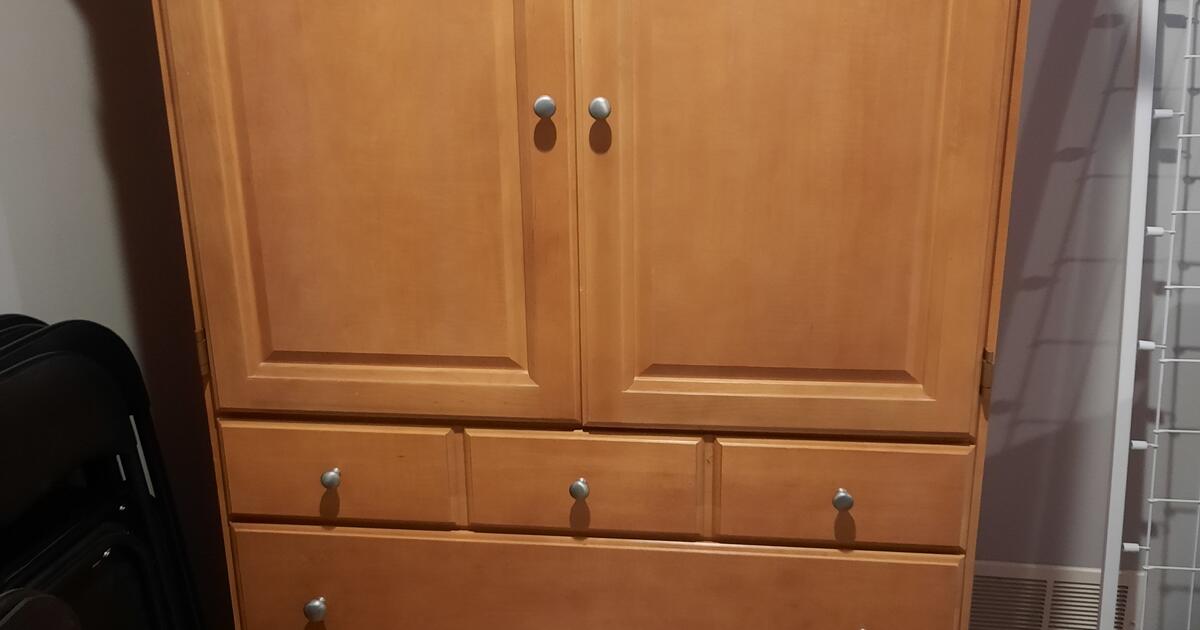 Matching Armoire And Dresser Set for Free in Pinckney, MI Finds