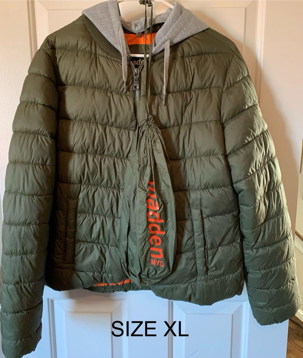 NEW Ladies Madden NYC Puffer Jacket Size XL Removable Hood