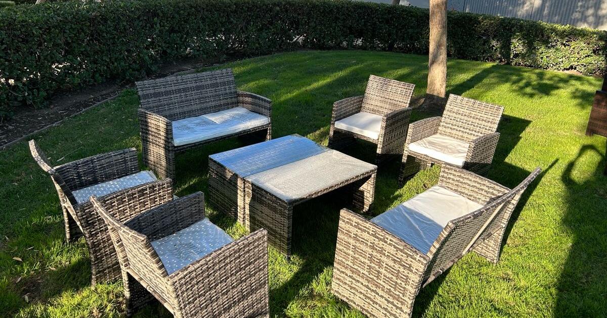 8pcs Grey Patio Furniture for 420 in Rancho Cucamonga, CA For Sale