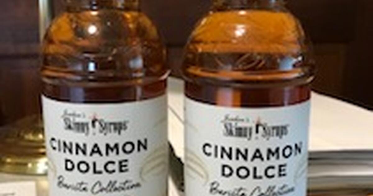 UNOPENED Jordan's Skinny Syrups Cinnamon Dolce for Free in State