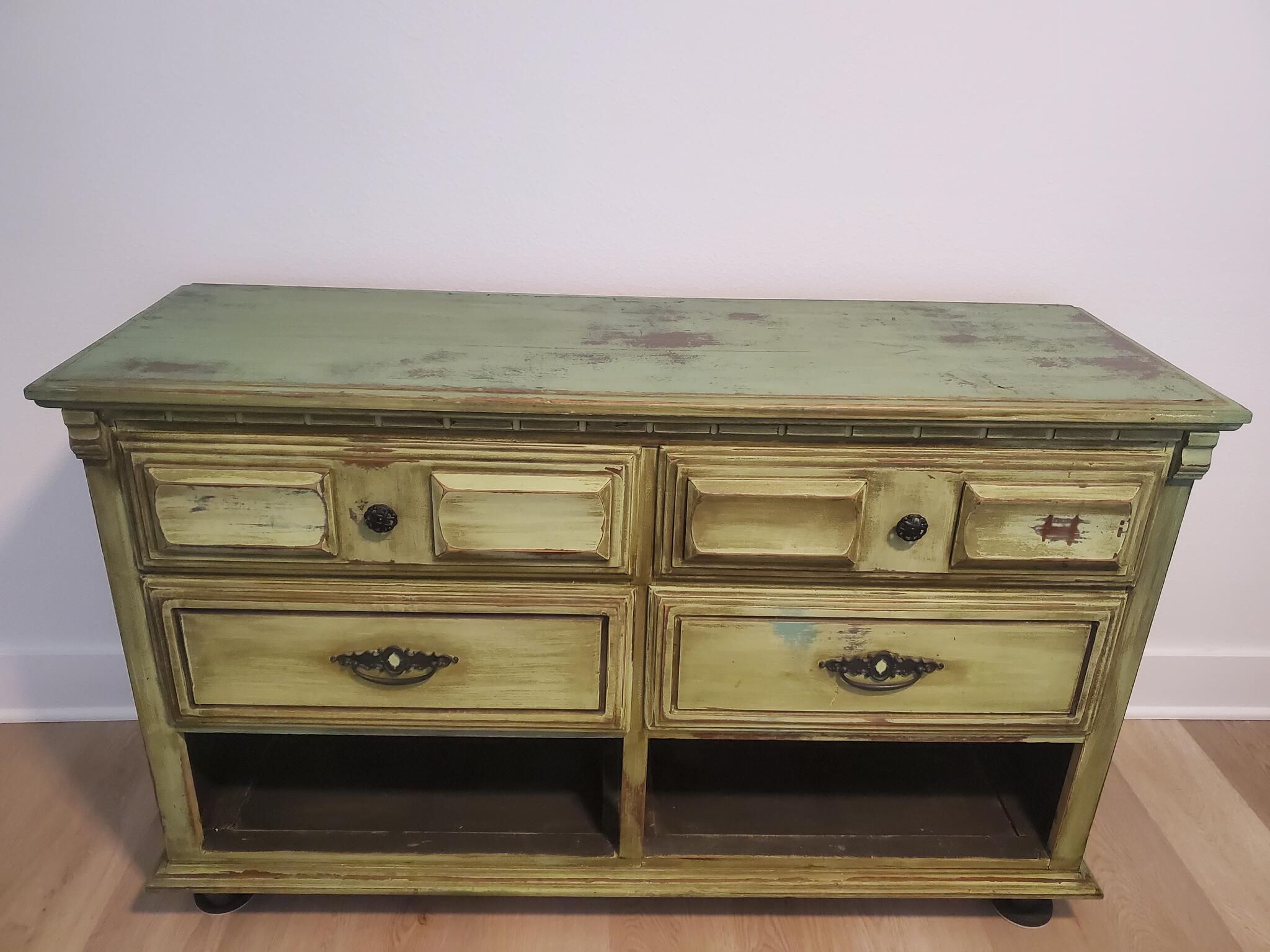 Rustic Green Dresser For Free In McKinney, TX | For Sale & Free  Nextdoor
