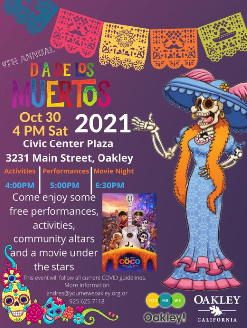 SAVE THE DATE FOR OUR DIA DE LOS MUERTOS CELEBRATION (City of Oakley)  — Nextdoor — Nextdoor