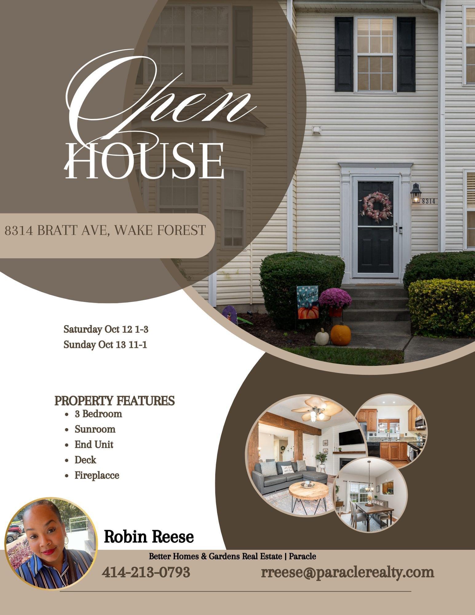 Open House! Wake Forest Townhome