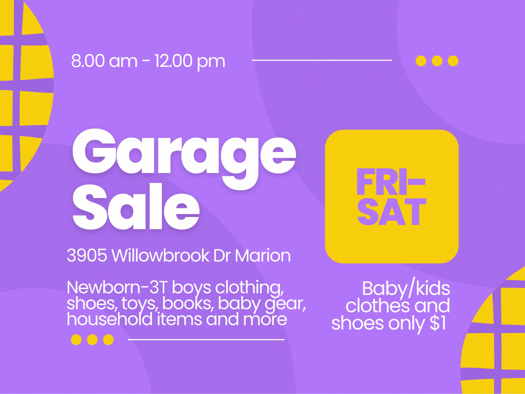 Garage Sale 6/14 and 6/15 8001200 for Free in Marion, IA For Sale