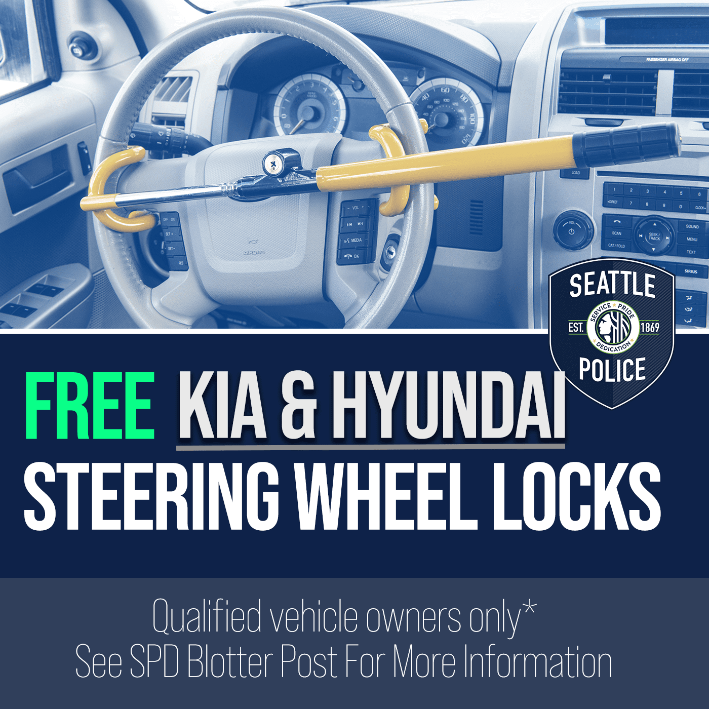 Kia and Hyundai Steering Wheel Locks to be Given Away at SPD Precincts ...