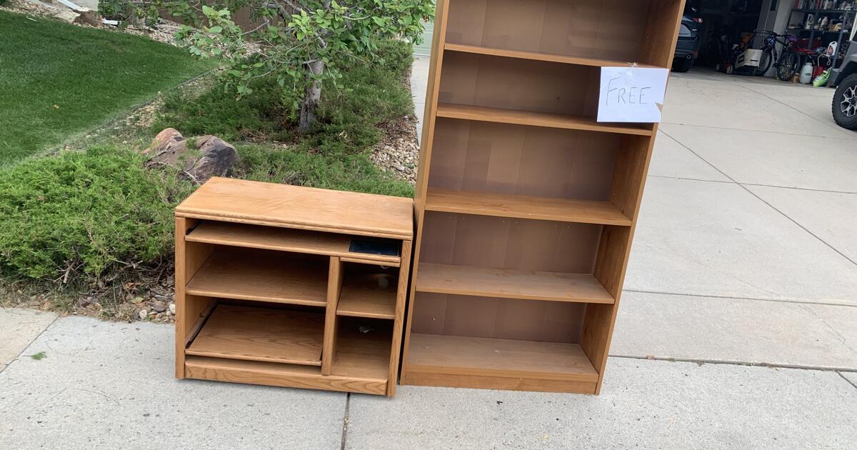 Entertainment Center & Bookshelf for Free in Highlands Ranch, CO