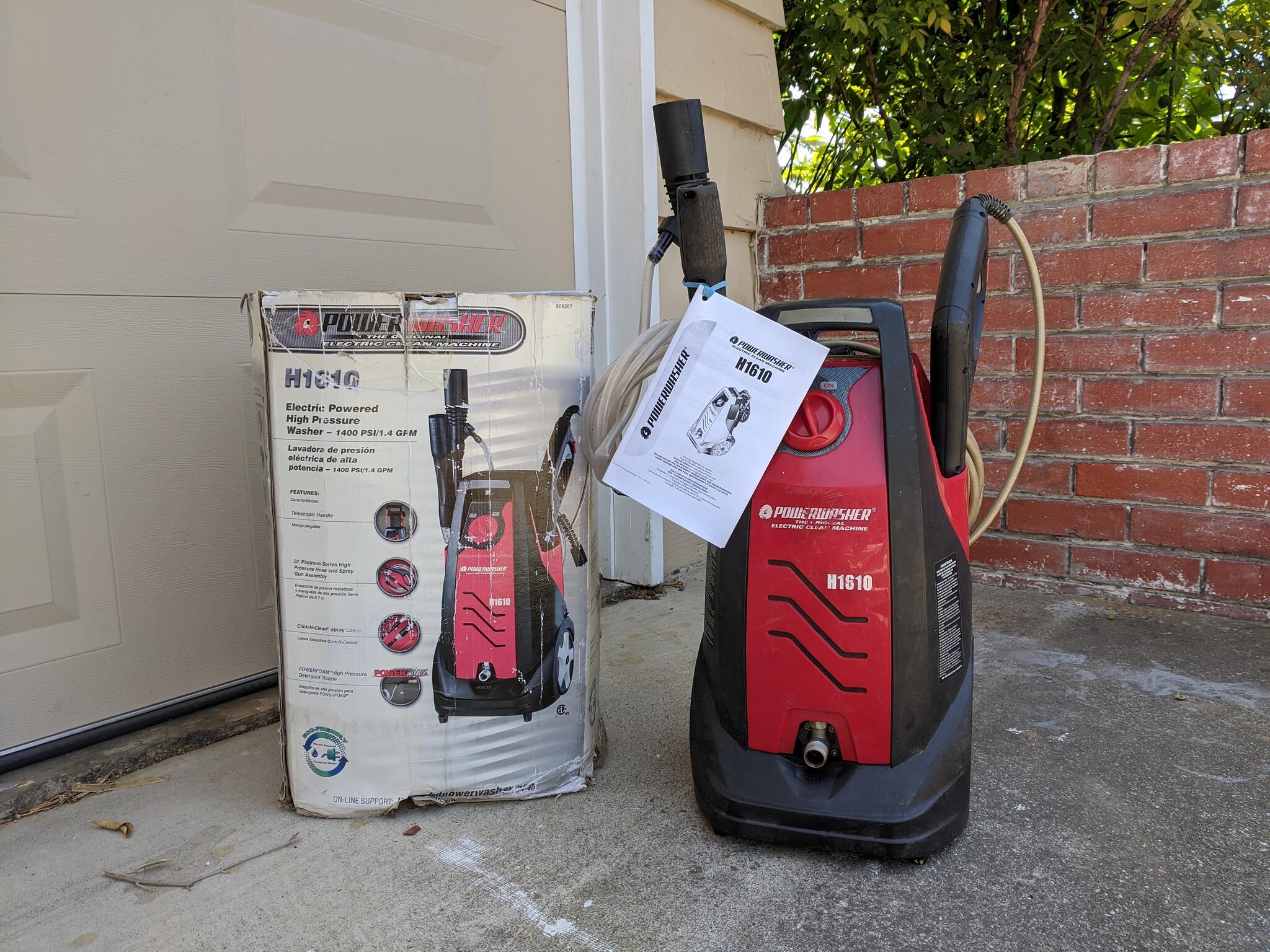 HD Power Washer Model H1610 Electric Pressure Washer, 60 OFF