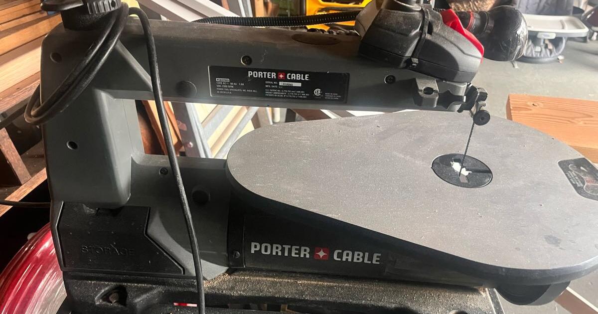 Porter cable scroll saw with stand and light for $70 in Manasquan, NJ ...