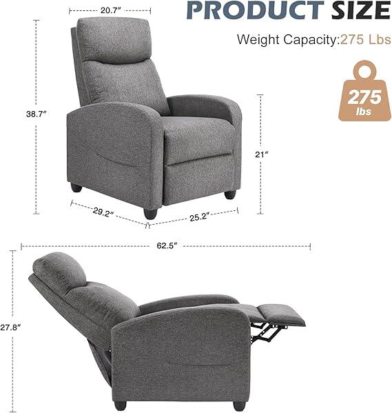 Gray Recliner Chair