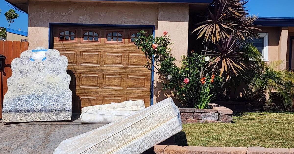 Beautiful headboard just needs a handy person to recover for Free in