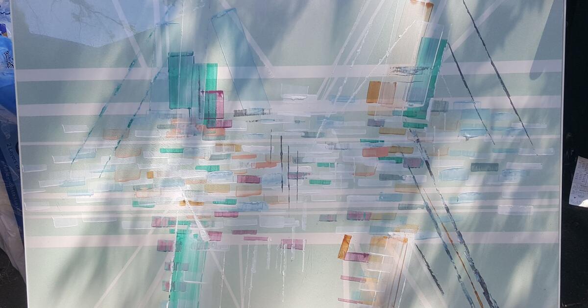 Framed modern art Rodolfo Carlos for 170 in Skokie, IL For Sale