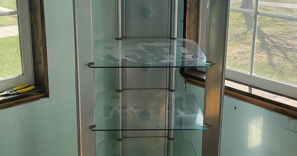 pair of glass shelf units for Free in Fargo, ND For Sale & Free