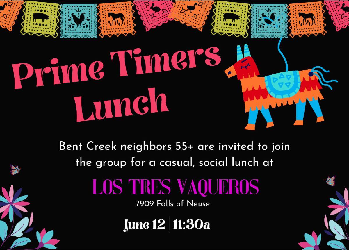 Prime Timers Lunch