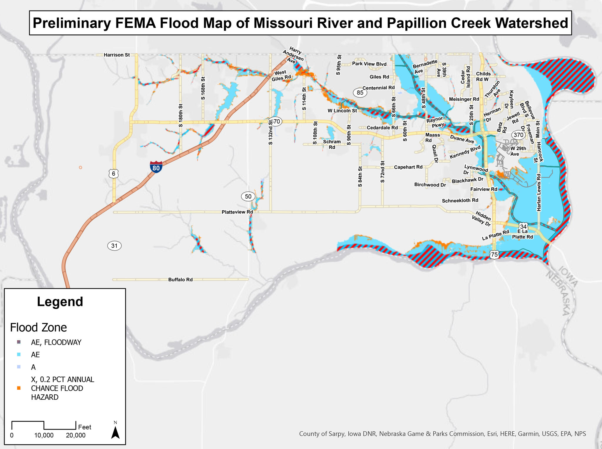 Fema Releases Preliminary Floodplain Maps For Portions Of Sarpy County